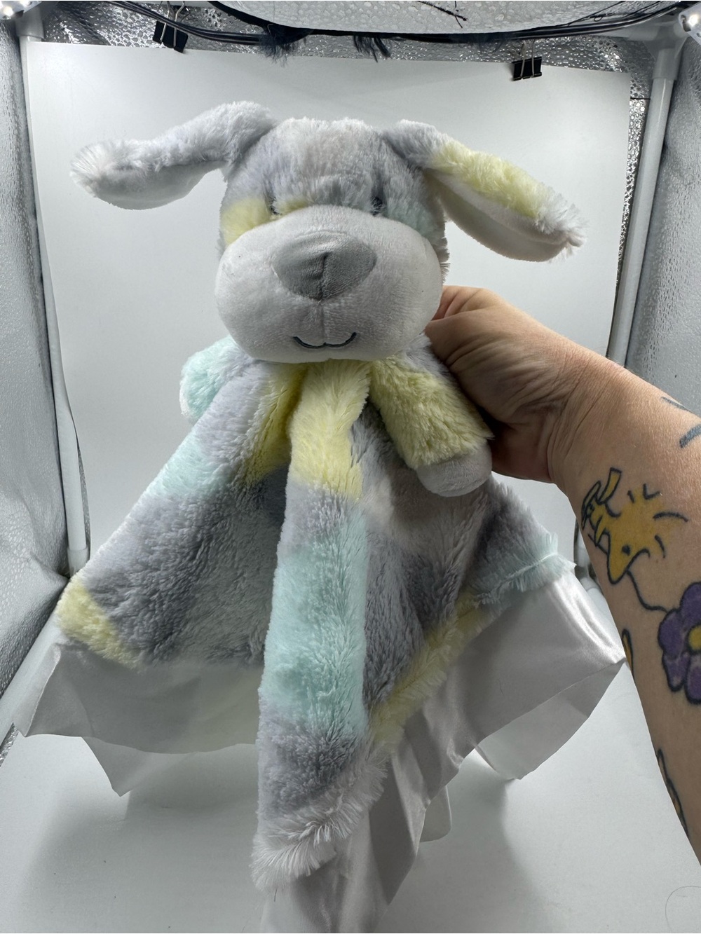 Baby Essentials Puppy Dog Lovey Gender Neutral Plush Security Blanket Toy